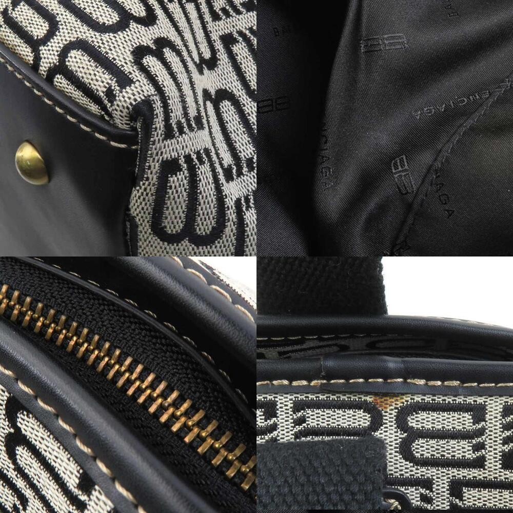 Balenciaga Monogram Tote Bag black white canvas - Picture 3 of 4